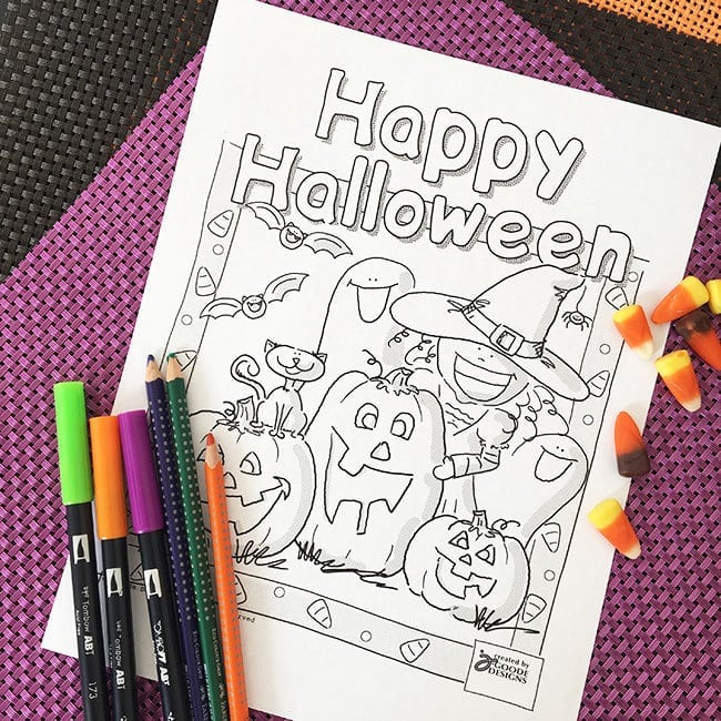 halloween coloring book